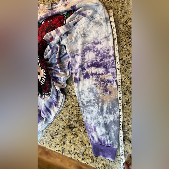 Grateful Dead 2XL Summer Tour 2023 Tie Dye Skull Roses Long Sleeve Dead & Co - Picture 6 of 8